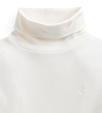 Polo Ralph Lauren Bluse - Hvid m. Rullekrave