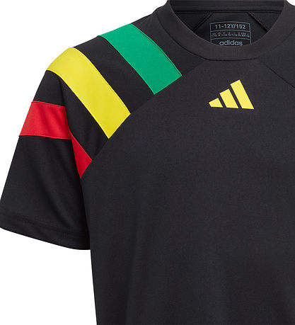 adidas Performance T-shirt - Fortore23 JSY Y - Sort/Gul/Rd/Grn