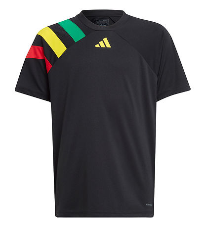 adidas Performance T-shirt - Fortore23 JSY Y - Sort/Gul/Rd/Grn