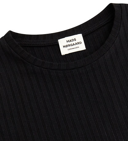 Mads Nørgaard Bluse - Rib - Talika Top - Black