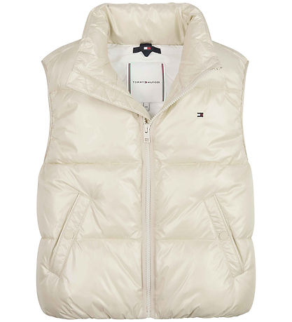 Tommy Hilfiger Dynevest - Glossy Short Puffer - Classic Beige