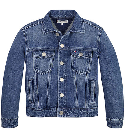 Tommy Hilfiger Denimjakke - U Oversized - Vintagebluewashed