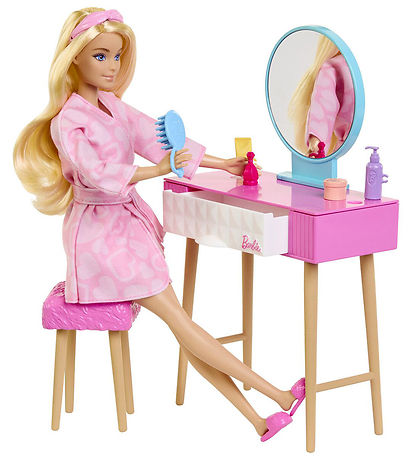 Barbie Dukke m. Tilbehør - 30 cm - Soveværelse