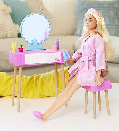 Barbie Dukke m. Tilbehør - 30 cm - Soveværelse