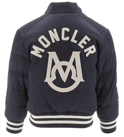 Moncler Dunjakke - Dives - Navy m. Logo