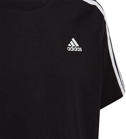 adidas Performance T-Shirt - U 3S TEE - Sort/Hvid