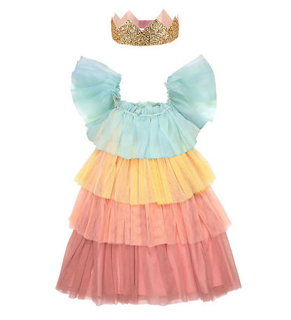 Meri Meri Udkldning - Rainbow Ruffle Princess Dress Up