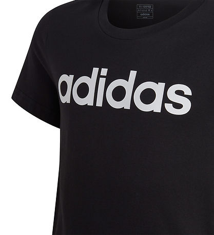 adidas Performance T-shirt - G LIN T - Sort/Hvid