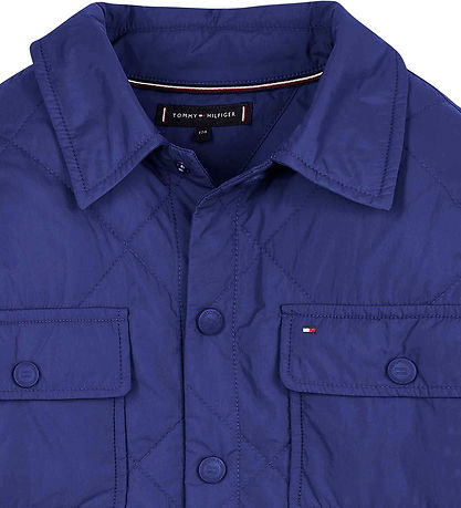 Tommy Hilfiger Jakke - Padded Overshirt - Navy Voyage