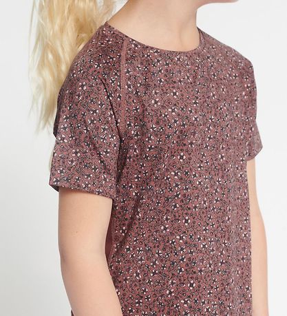 Rethinkit T-shirt - Carla - Rose Brown Flowers