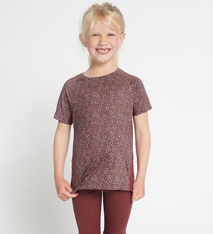 Rethinkit T-shirt - Carla - Rose Brown Flowers