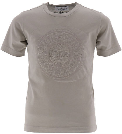 Stone Island T-shirt - Dove Grey m. Logo