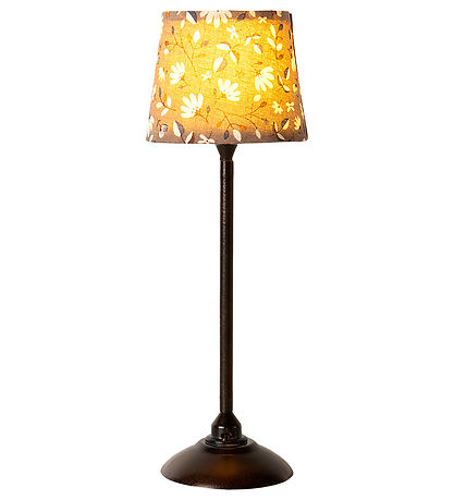 Maileg Gulvlampe m. Lys - 20,5x7 cm - Anthracite