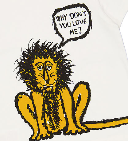 Green Cotton x WWF T-shirt  - Balsam Cream m. Løve