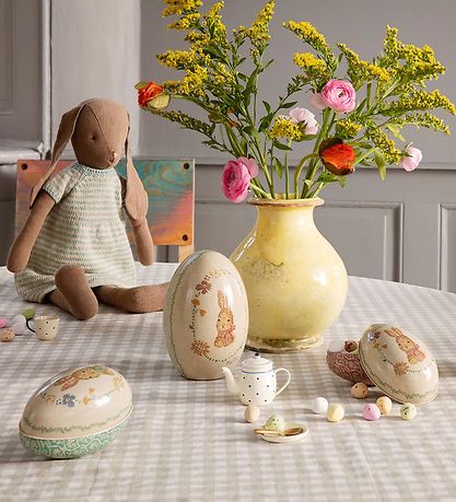 Maileg Bamse - Kanin - Str. 4 -  52 cm - Brun - Strikkjole