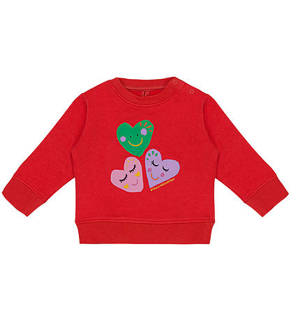 Stella McCartney Kids Sweatshirt - Rd m. Hjerter