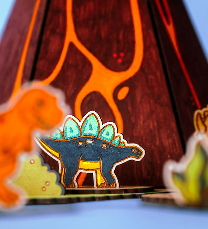 Crateit Kreasæt - Dinosaur - Træ - Flugt fra Vulkanen