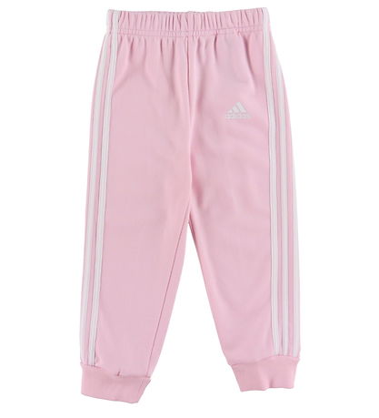 adidas Performance Sweatsæt - Rosa m. Hvid