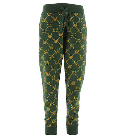 Philipp Plein Sweatpants - Monogram - Grn/Gul