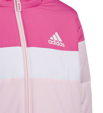 adidas Performance Dynejakke - LK Pad JKT - Rosa/Hvid