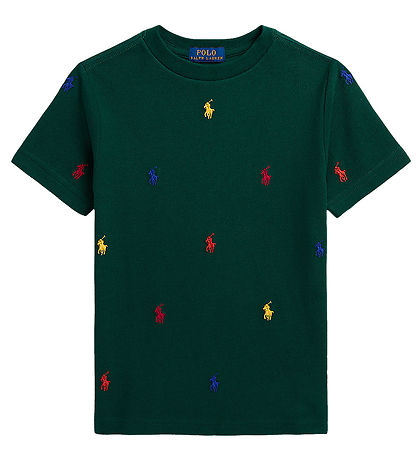 Polo Ralph Lauren T-shirt - Grn m. Logoer