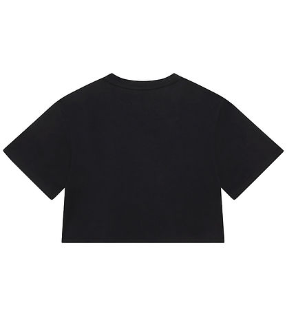 DKNY T-shirt - Cropped - Sort m. Hvid
