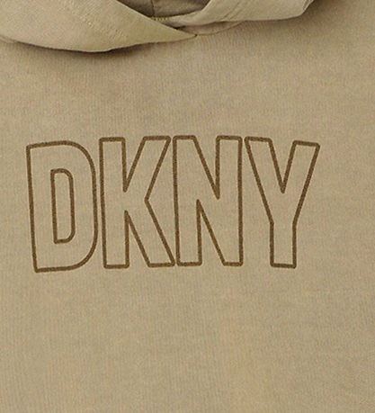 DKNY Hættetrøje - Stone m. Print