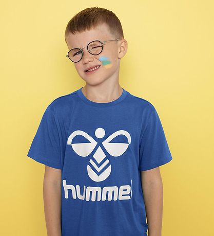 Hummel T-shirt - hmlTres - Dark Denim