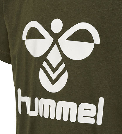 Hummel T-shirt - hmlTres - Olive Night