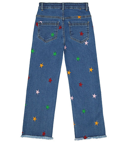 The New Jeans - TnDania Star Wide - Medium Blue m. Stjerner