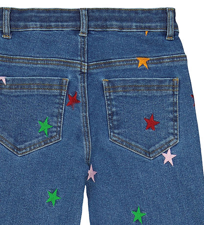 The New Jeans - TnDania Star Wide - Medium Blue m. Stjerner