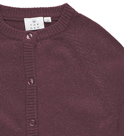 The New Cardigan - TnEve - Rose Brown m. Glimmer