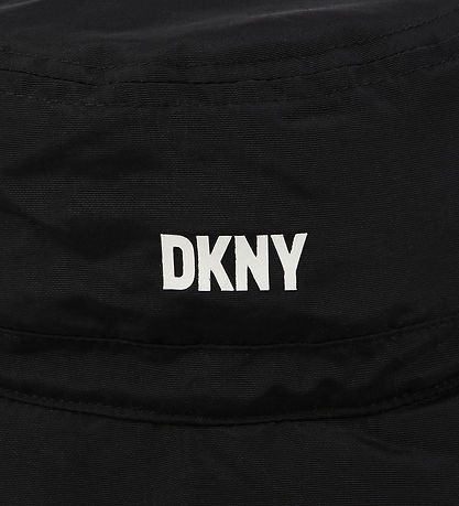 DKNY Bllehat - Vendbar - Sort/Hvid m. Fleece