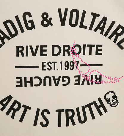 Zadig & Voltaire Sweatshirt - Ivory m. Tekst
