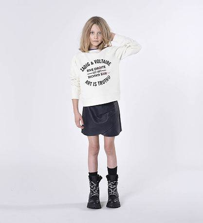 Zadig & Voltaire Sweatshirt - Ivory m. Tekst