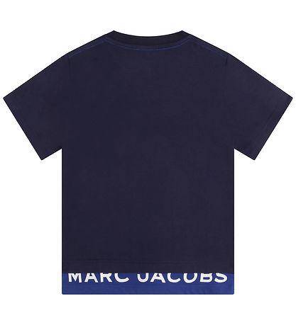 Little Marc Jacobs T-shirt - Navy m. Bl/Hvid