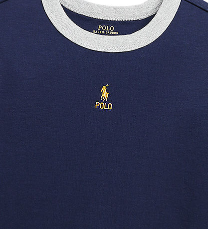 Polo Ralph Lauren Bluse - Navy m. Bordeaux/Mrkegrn