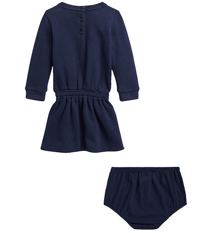 Polo Ralph Lauren Sweatkjole m. Bloomers - Navy m. Bamse