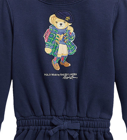 Polo Ralph Lauren Sweatkjole m. Bloomers - Navy m. Bamse