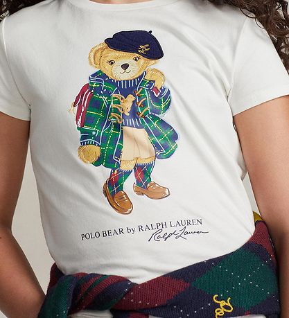 Polo Ralph Lauren T-shirt - Hvid m. Bamse