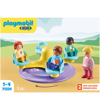 Playmobil 1. 2. 3 - Talkarrusel - 5 Dele - 71324