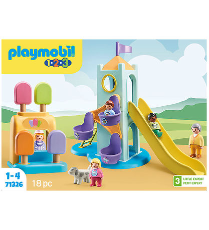 Playmobil 1.2.3 - Oplevelsetrn Med Isbod - 18 Dele - 71326
