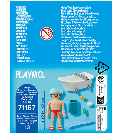 Playmobil SpecialPlus - Mand i Badekar - 13 dele - 71167