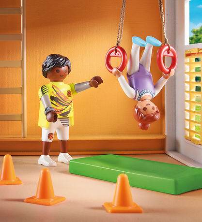 Playmobil City Life - Gymnastiksal Som Tilbygning - 72 Dele - 71