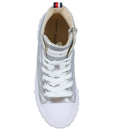 Tommy Hilfiger Stvler - High Top Lace-Up - Silver