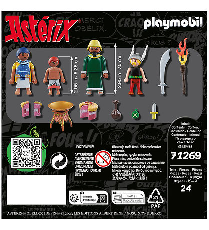 Playmobil Asterix - Criminalis' Forgiftede Kage - 24 Dele - 7126