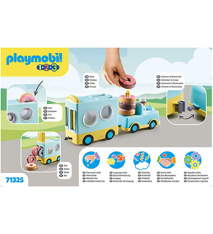 Playmobil 1.2.3. - Skr Donut Truck - 7 Dele - 71325