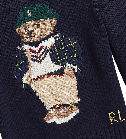 Polo Ralph Lauren Bluse - Strik - Navy m. Bamse