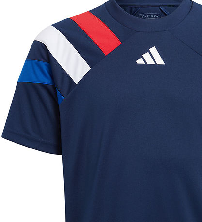 adidas Performance T-Shirt - Fortore 23 - Bl m. Rd/Hvid