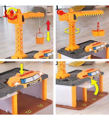 Dickie Toys Legest - Construction Station - Lys/Lyd